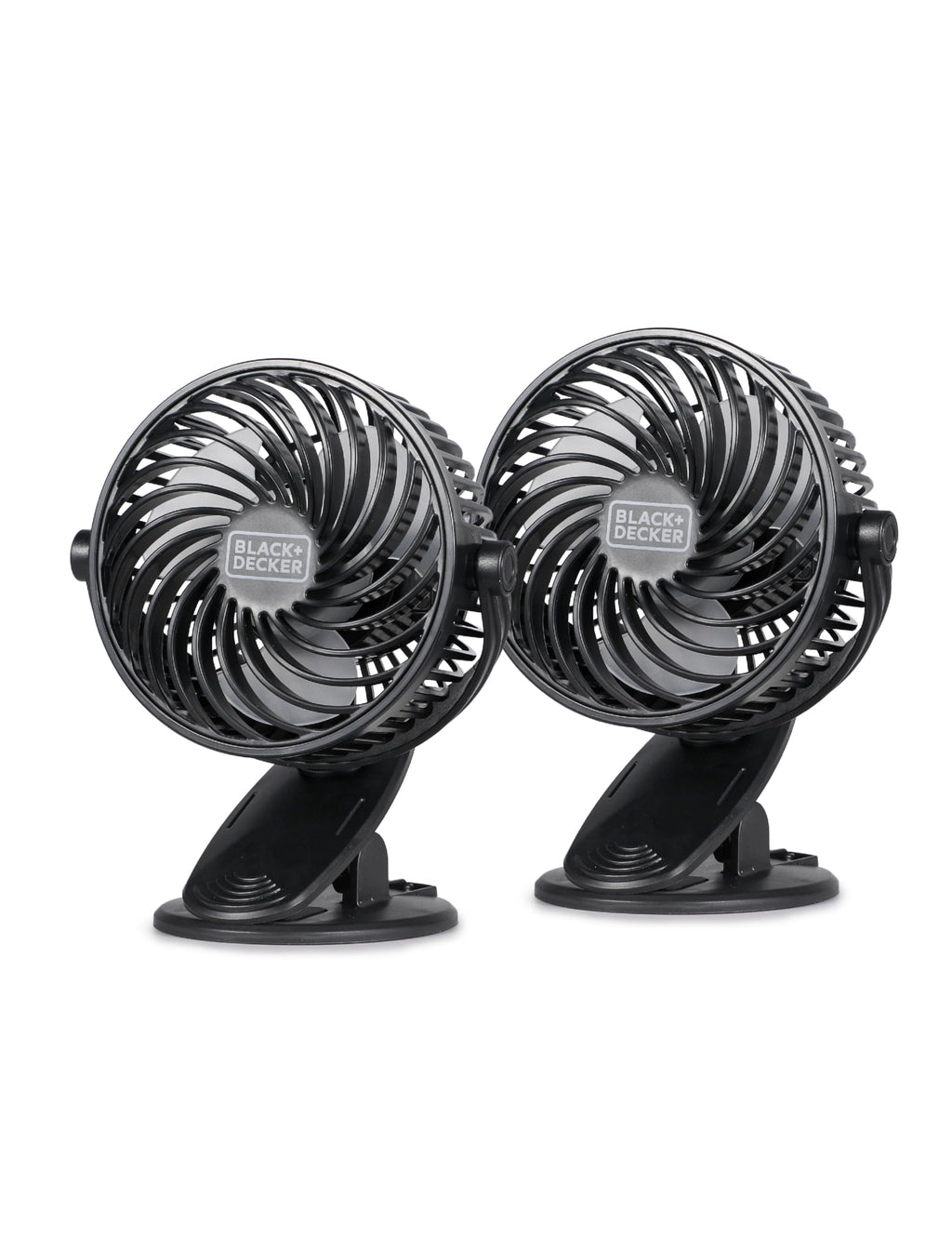 BLACK+DECKER Dual 4" Clip & Stand Mini Fans - Twin Pack